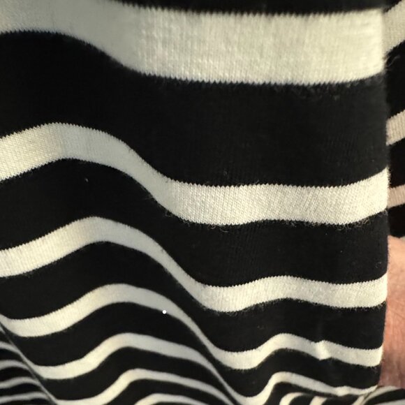 Alaster Queen Short Sleeved Black and White Striped Dress Size S NWT - Picture 6 of 8